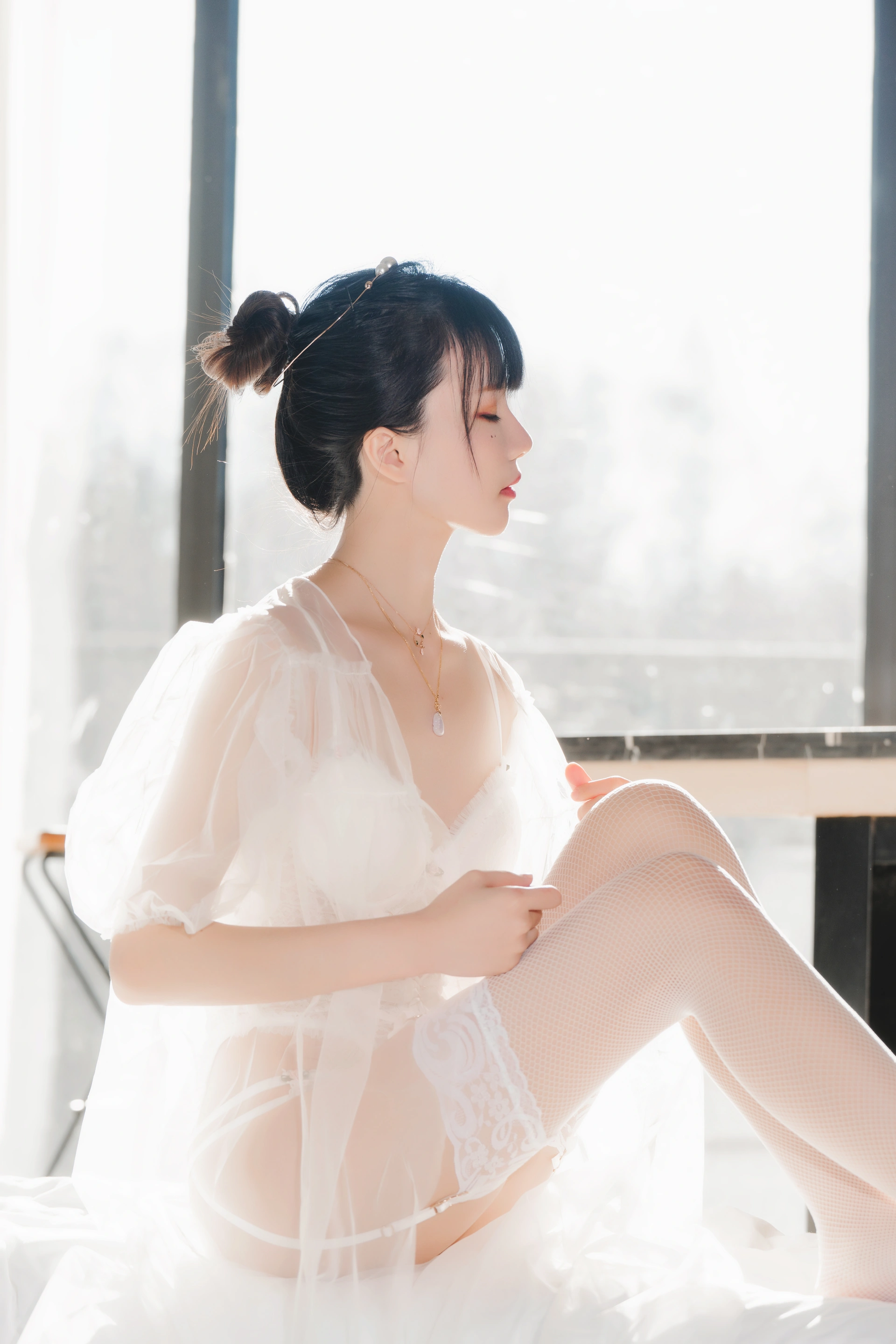 桜桃喵 - NO.094 白纱糖01 2