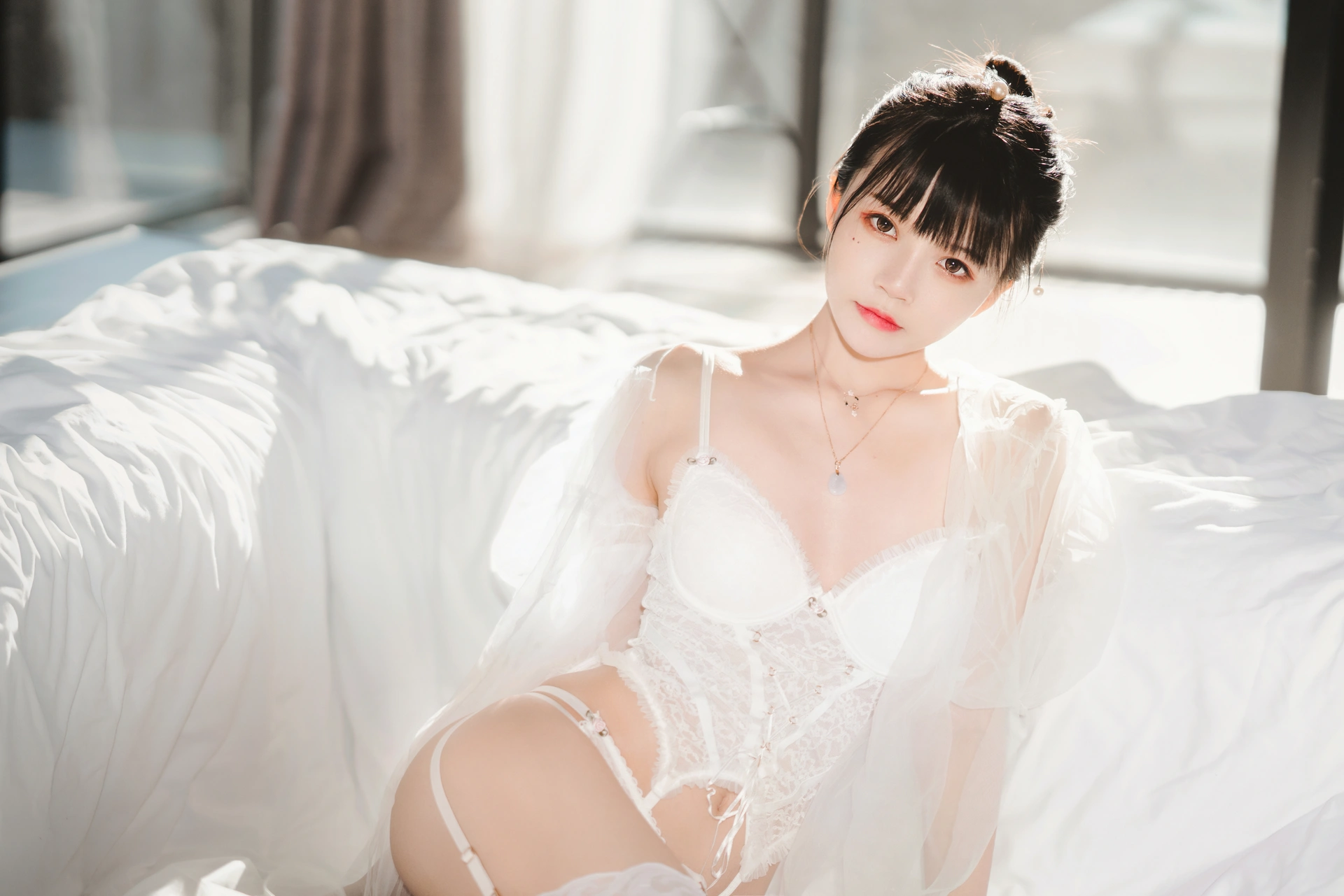 桜桃喵 - NO.095 白纱糖02 1