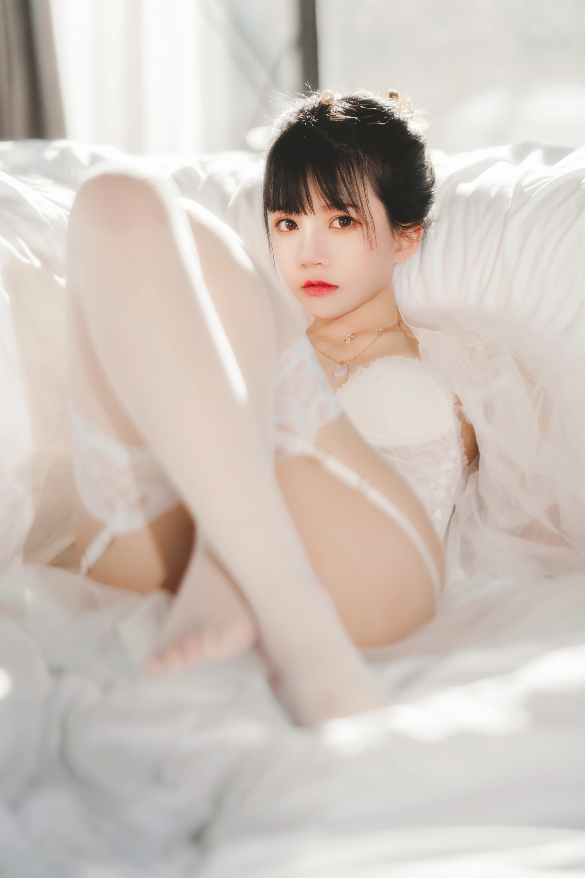 桜桃喵 - NO.095 白纱糖02 3